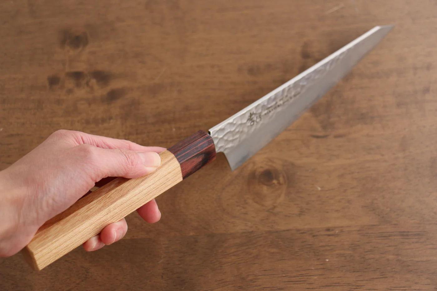 Sakai Takayuki VG10 ดามัสกัส 33 ชั้น มีดเลาะกระดูก เลาะกางปลา Sabaki มีดทำครัวญี่ปุ่น 180mm ด้ามต้นเซลโคว่าญี่ปุ่น (Japanese Elm)