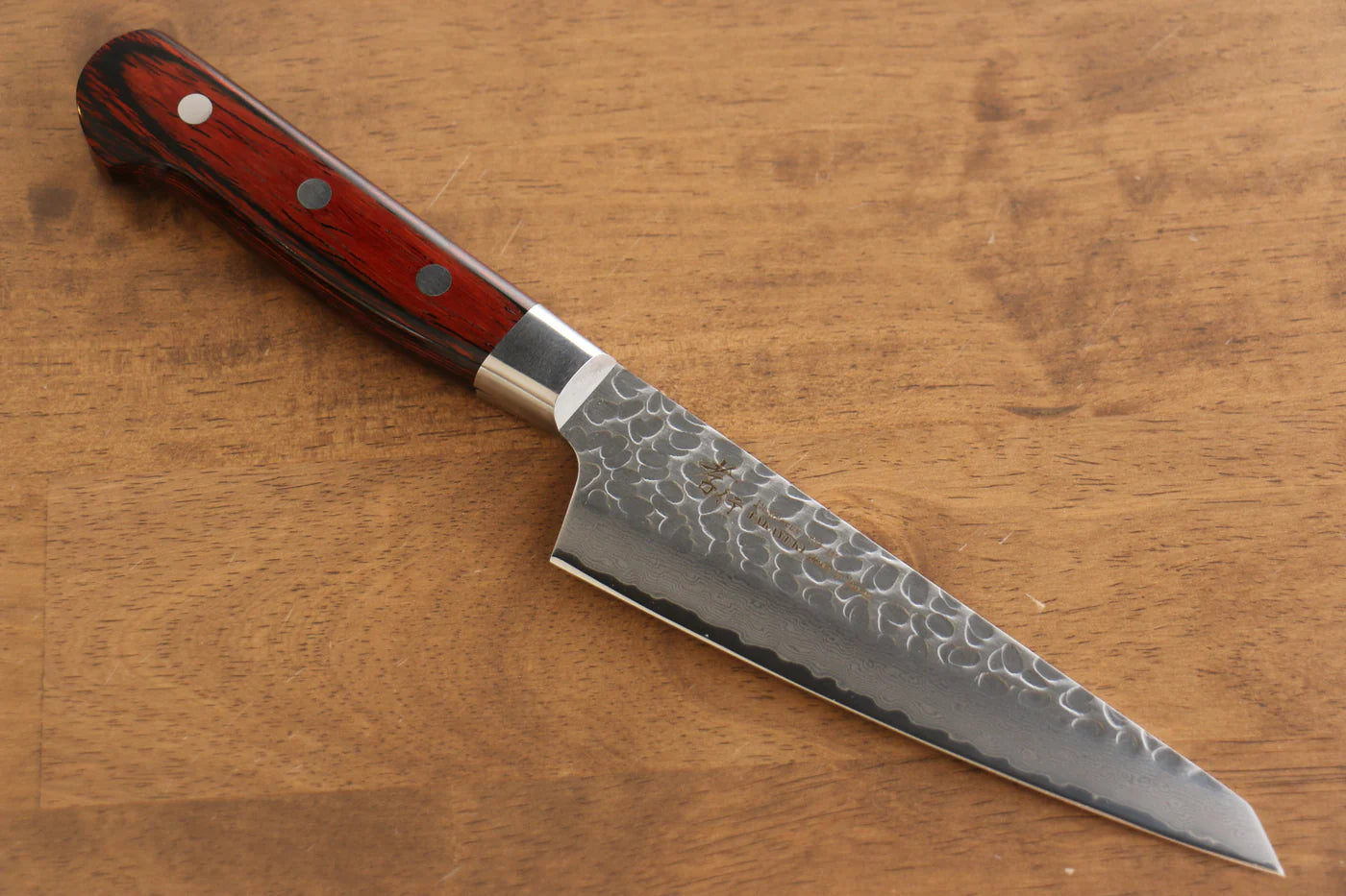 Sakai Takayuki VG10 33 ชั้น ดามัสกัส มีดเลาะกระดูก เลาะกางปลา Sabaki มีดทำครัวญี่ปุ่น 150mm ด้ามไม้ Pakka wood มะฮอกกานี