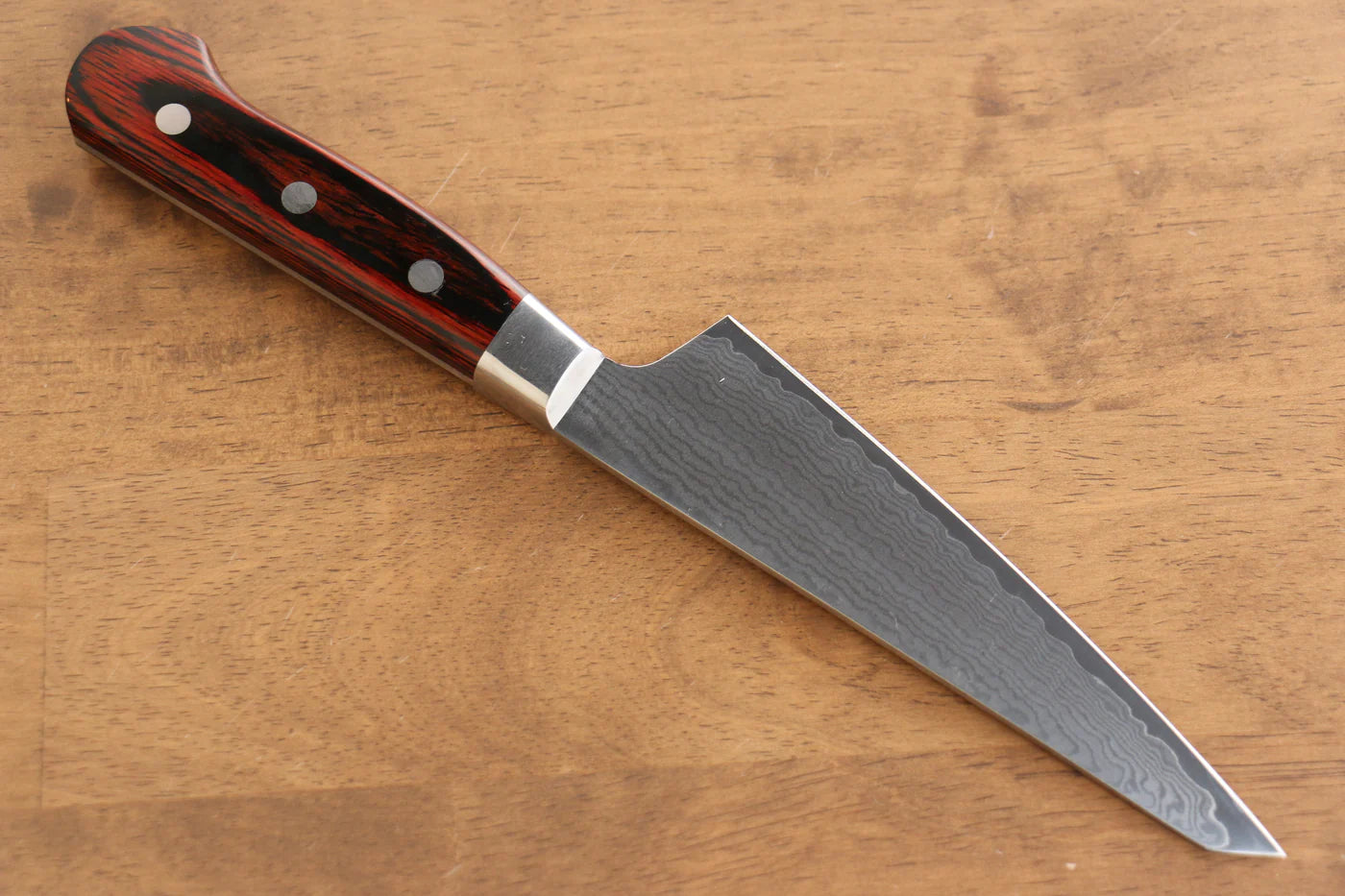 Sakai Takayuki VG10 33 ชั้น ดามัสกัส มีดเลาะกระดูก เลาะกางปลา Sabaki มีดทำครัวญี่ปุ่น 150mm ด้ามไม้ Pakka wood มะฮอกกานี