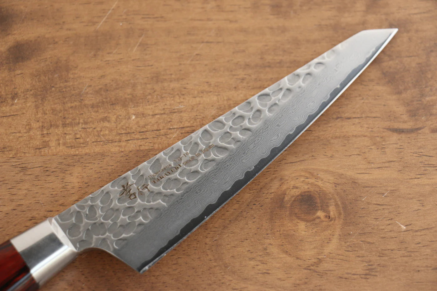 Sakai Takayuki VG10 33 ชั้น ดามัสกัส มีดเลาะกระดูก เลาะกางปลา Sabaki มีดทำครัวญี่ปุ่น 150mm ด้ามไม้ Pakka wood มะฮอกกานี