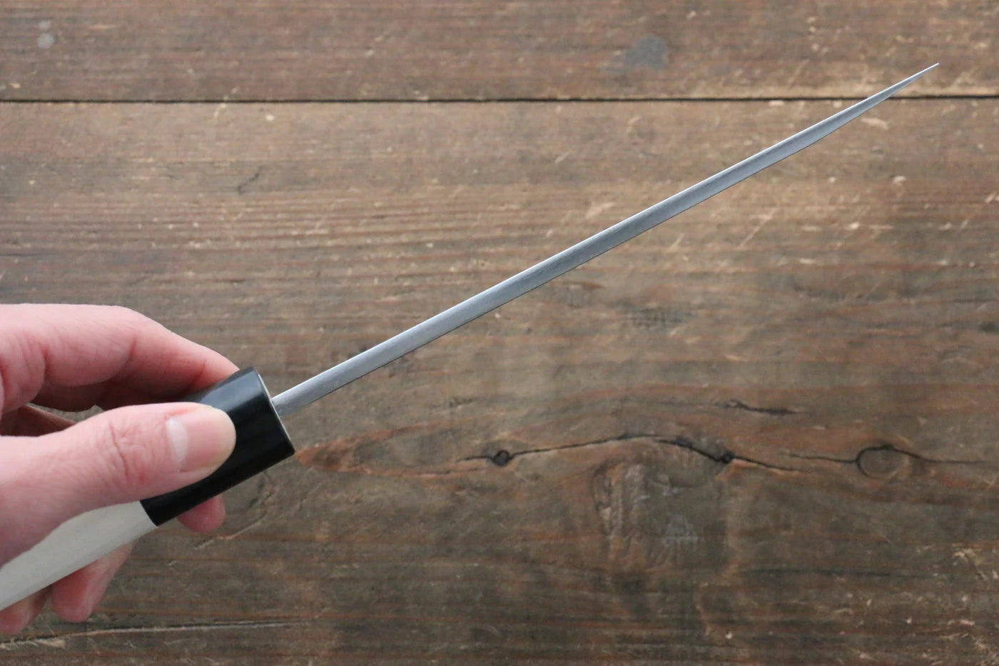 Sakai Takayuki White Steel (เหล็กกล้าขาว) No.2 มีดสำหรับปลาไหลอุนางิ มีดทำครัวญี่ปุ่น 150mm