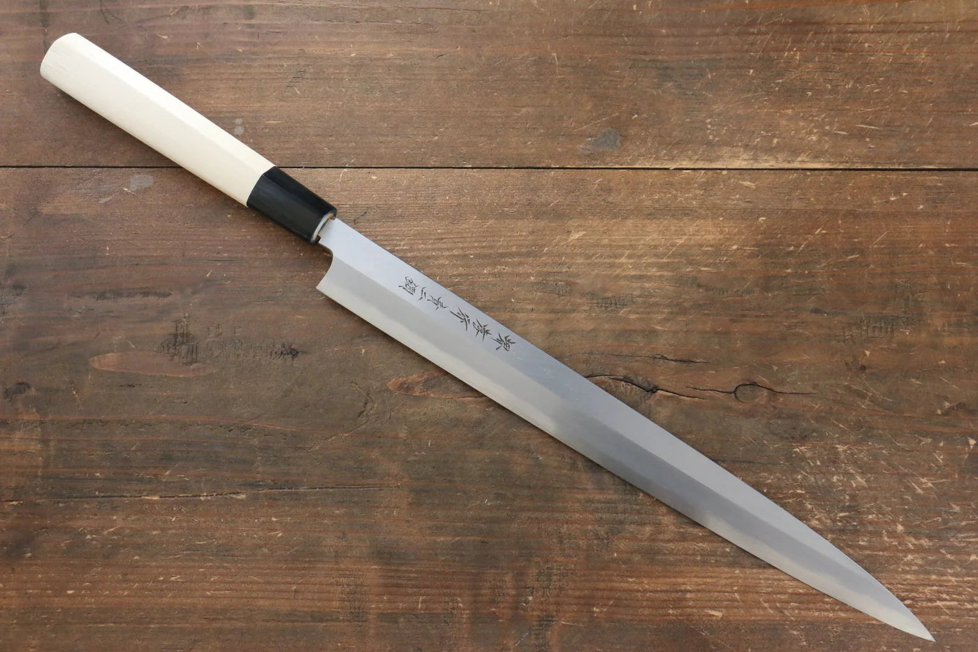 Sakai Takayuki Blue Steel (บลูสตีล) No.2 มีด Fuguhiki มีดทำครัวญี่ปุ่น 300mm ด้ามต้นเเมกโนเลีย