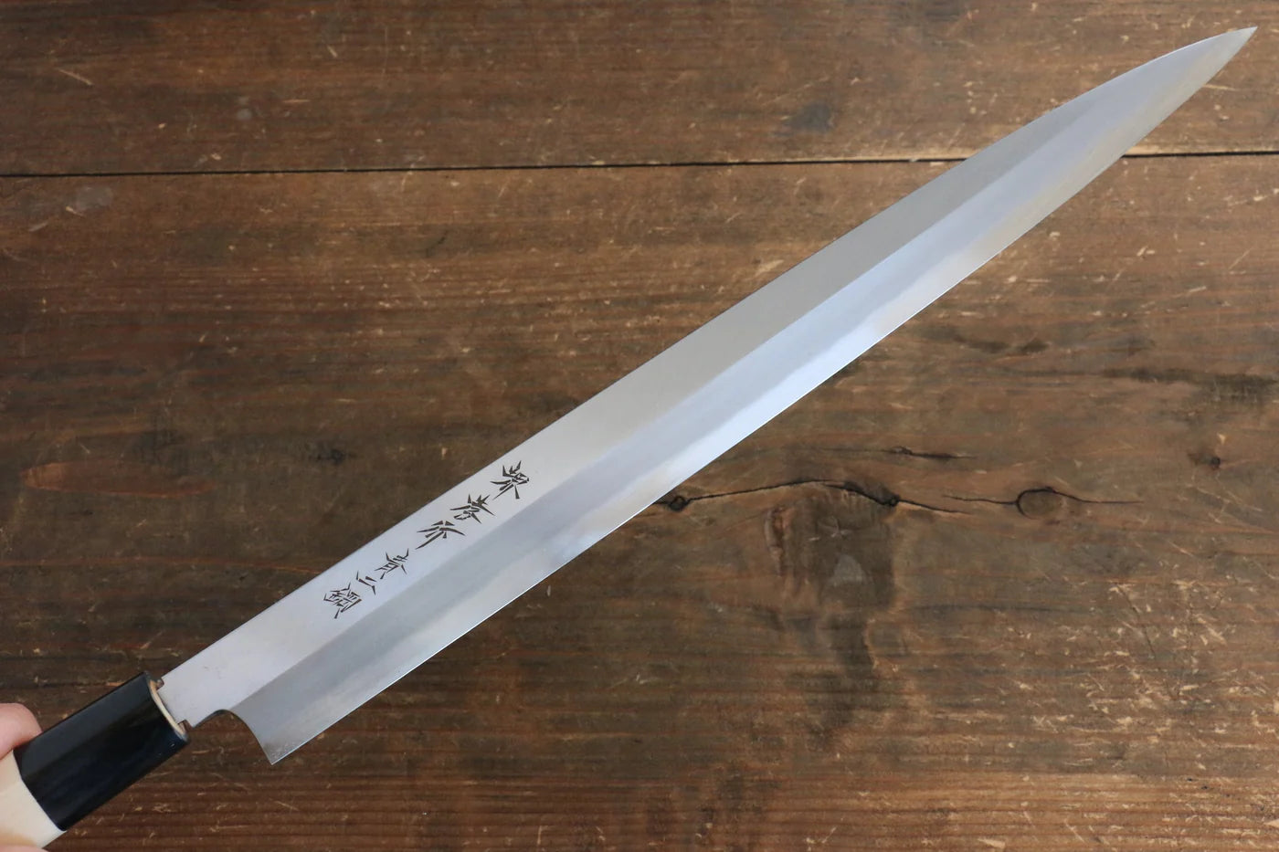 Sakai Takayuki Blue Steel (บลูสตีล) No.2 มีด Fuguhiki มีดทำครัวญี่ปุ่น 300mm ด้ามต้นเเมกโนเลีย