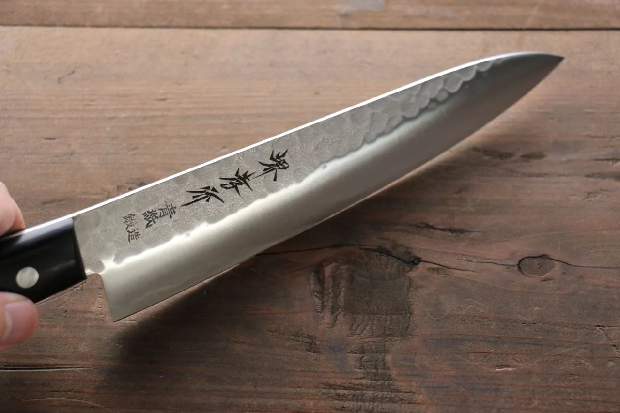 Sakai Takayuki Blue Steel (บลูสตีล) ลายค้อนตี 3 ชั้น มีดกิวโตะ Gyuto มีดทำครัวญี่ปุ่น 180mm