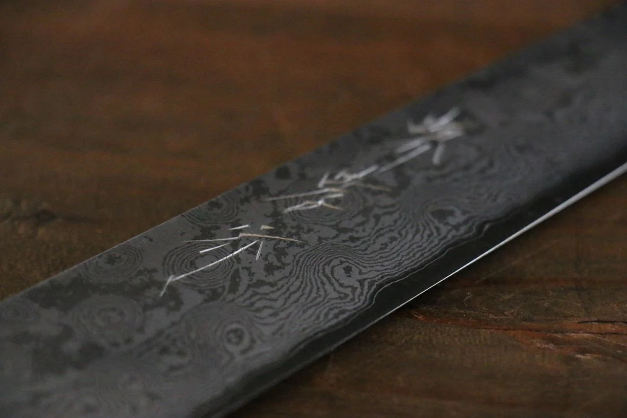 Sakai Takayuki Silver Steel No.3 (เหล็กเงิน No.3) ดามัสกัส มีดเลาะเอ็น Sujihiki มีดทำครัวญี่ปุ่น 270mm
