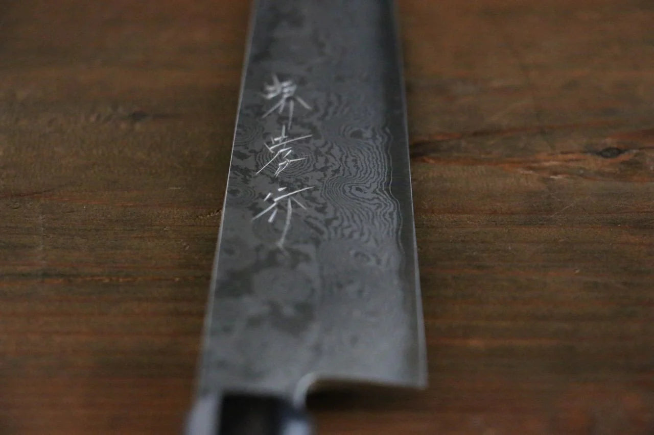 Sakai Takayuki Silver Steel No.3 (เหล็กเงิน No.3) ดามัสกัส มีดเลาะเอ็น Sujihiki มีดทำครัวญี่ปุ่น 270mm