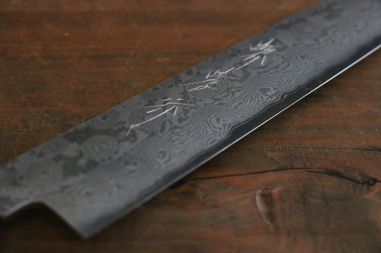 Sakai Takayuki Silver Steel No.3 (เหล็กเงิน No.3) ดามัสกัส มีดเลาะเอ็น Sujihiki มีดทำครัวญี่ปุ่น 270mm