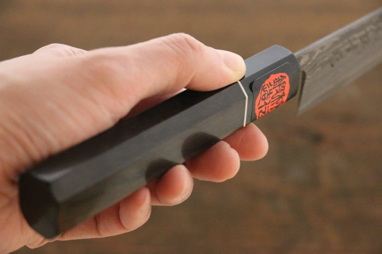 Shigeki Tanaka R2/SG2 ดามัสกัส มีดขนาดเล็ก Petty มีดทำครัวญี่ปุ่น 150mm ด้ามไม้มะเกลือ