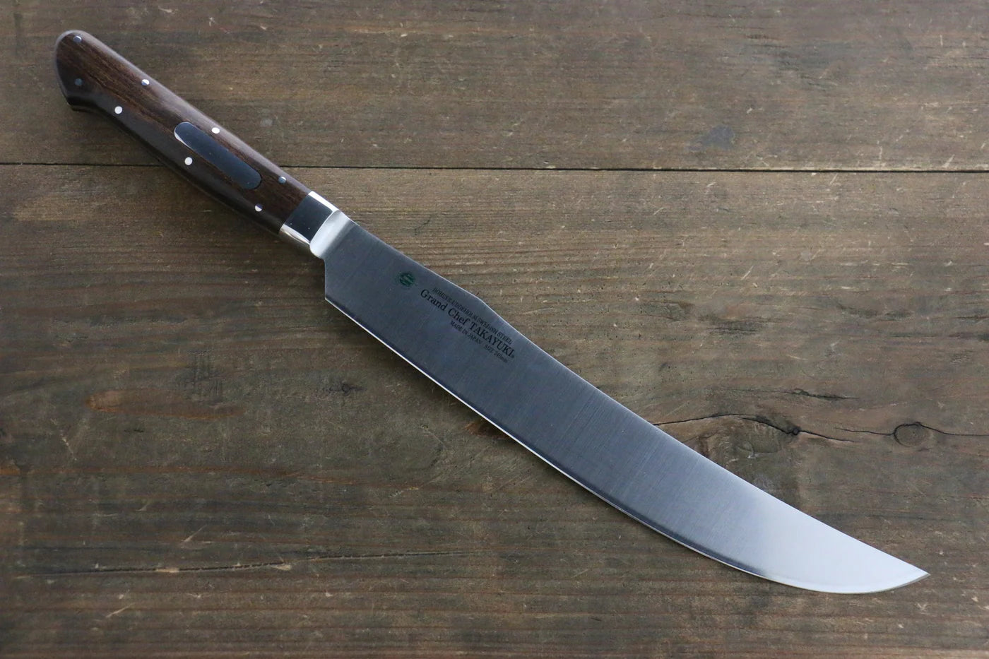 Sakai Takayuki สเเตนเลส มีดเเกะสลัก มีดทำครัวญี่ปุ่น 240mm