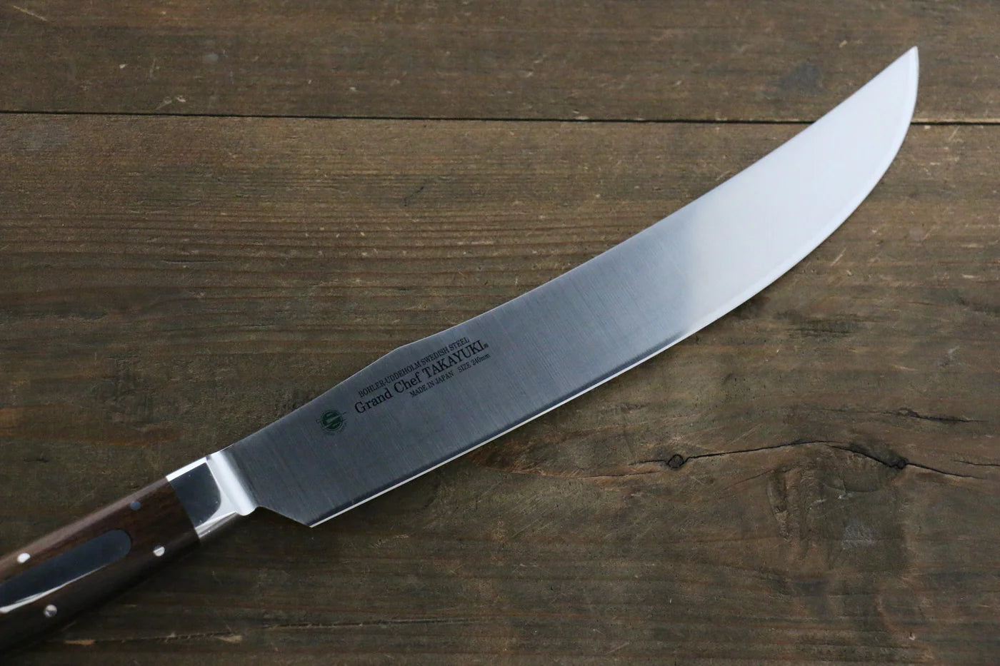 Sakai Takayuki สเเตนเลส มีดเเกะสลัก มีดทำครัวญี่ปุ่น 240mm