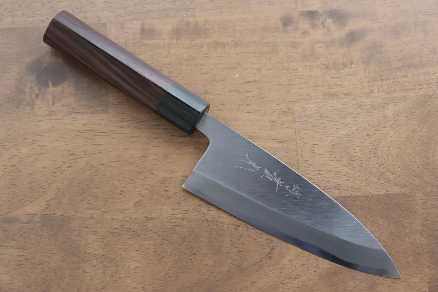 Jikko White Steel (เหล็กกล้าขาว) No.2 มีด Deba มีดทำครัวญี่ปุ่น 150mm ด้ามไม้พะยูง