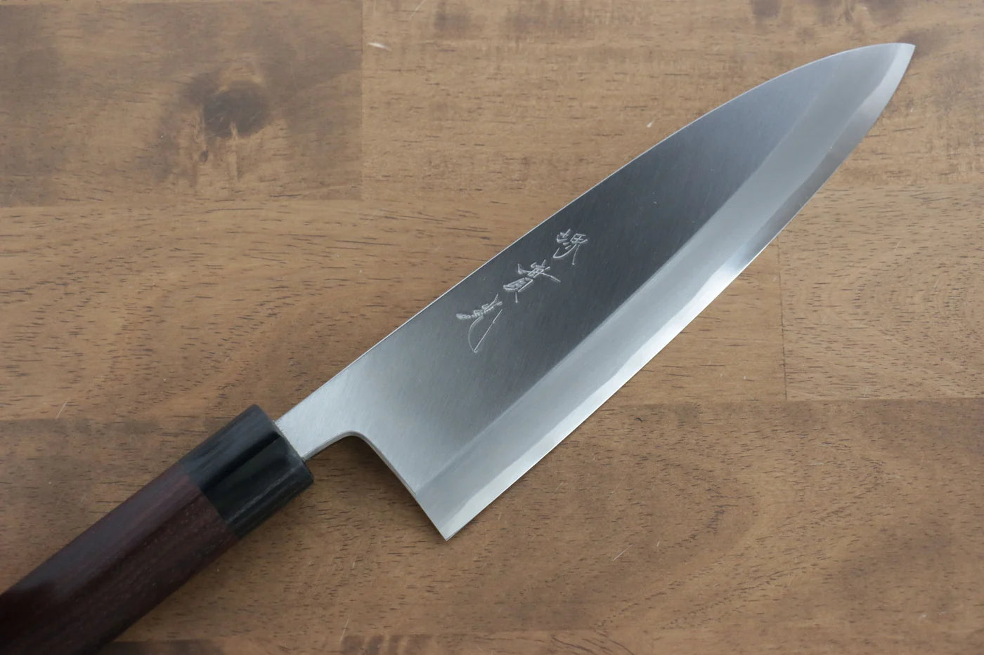 Jikko White Steel (เหล็กกล้าขาว) No.2 มีด Deba มีดทำครัวญี่ปุ่น 210mm ด้ามไม้พะยูง
