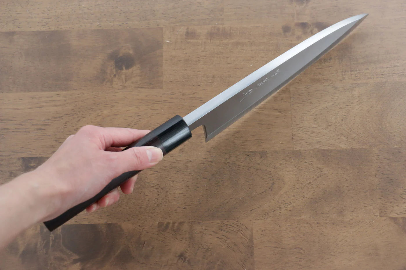 Jikko White Steel (เหล็กกล้าขาว) No.2 มีด Deba มีดทำครัวญี่ปุ่น 210mm ด้ามไม้พะยูง