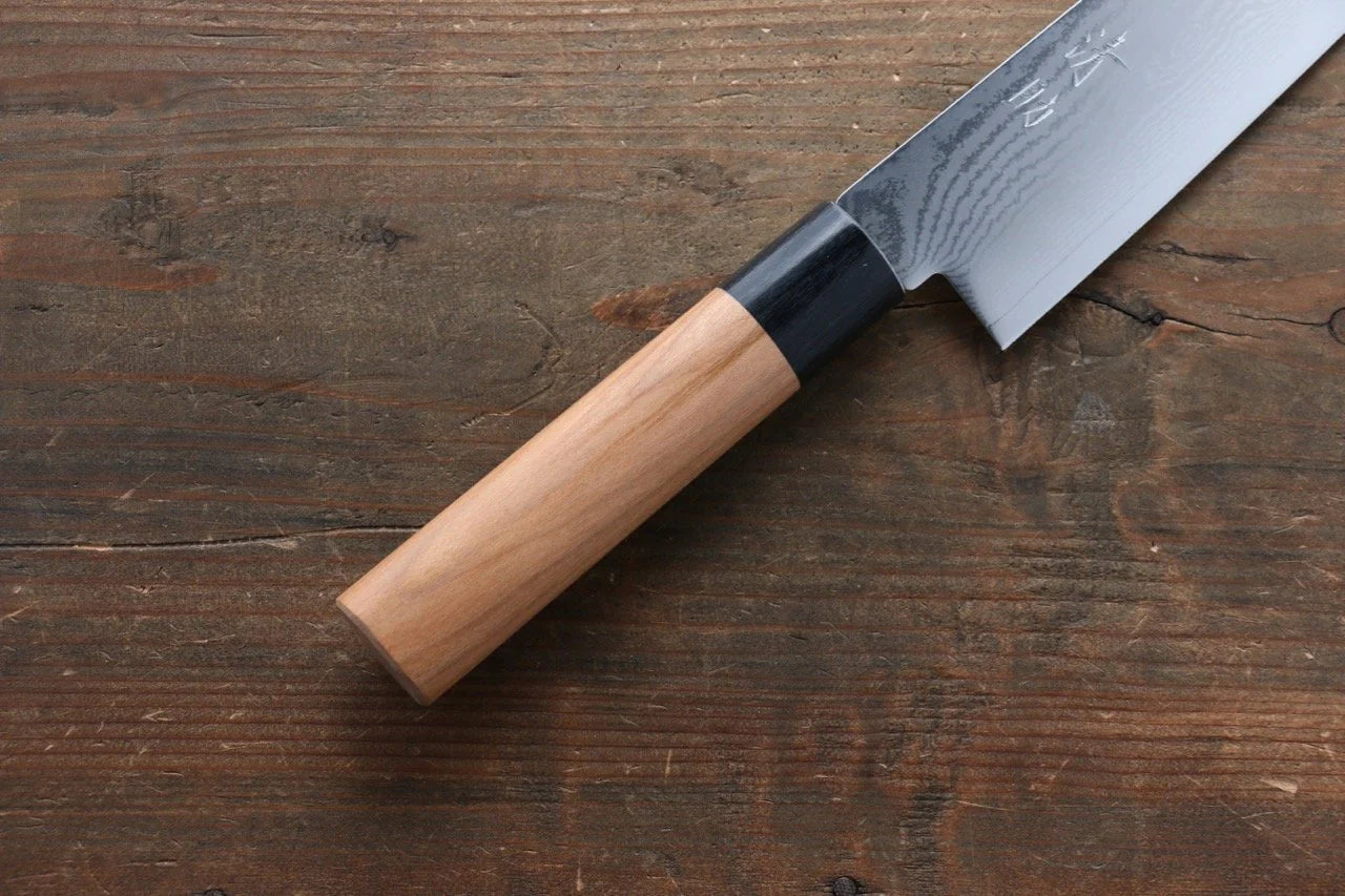 Seisuke VG10 ดามัสกัส 63 ชั้น มีดกิวโตะ Gyuto มีดทำครัวญี่ปุ่น 240mm ด้ามซากุระ