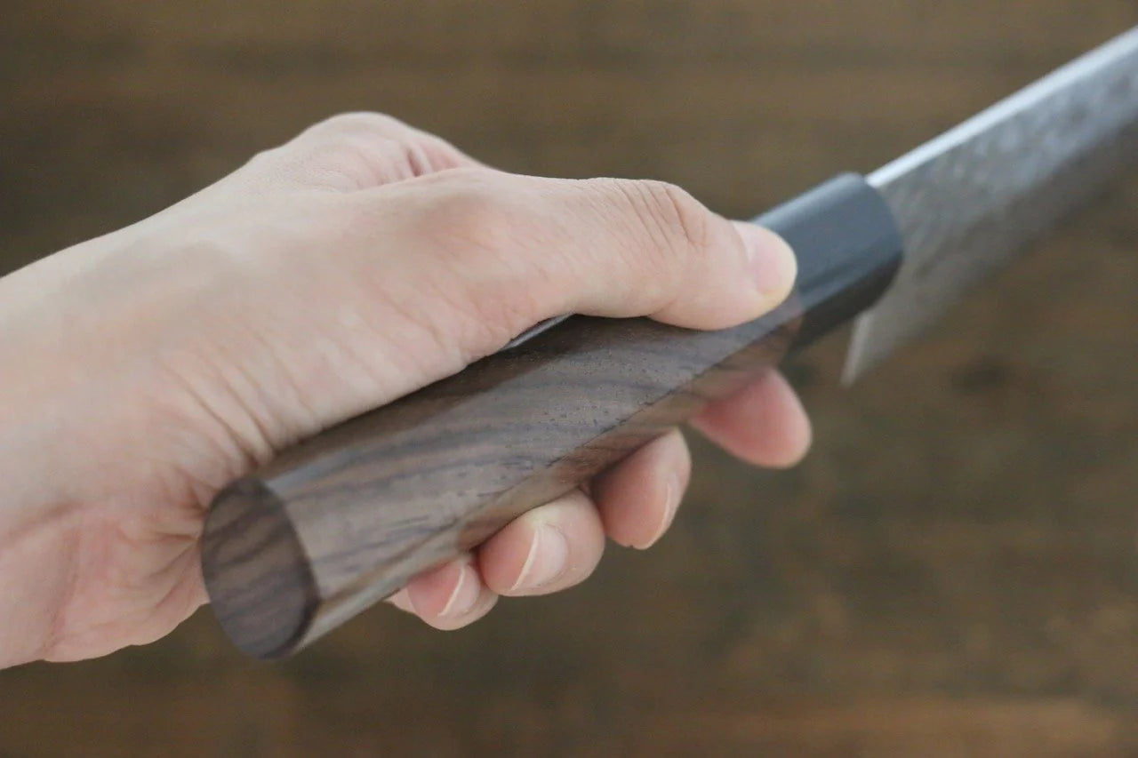 Sakai Takayuki AUS10 ดามัสกัส 45 ชั้น มีดกิวโตะ Gyuto มีดทำครัวญี่ปุ่น 180mm ด้ามไม้พะยูง