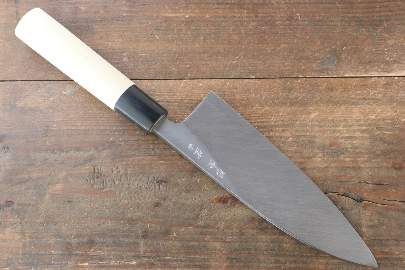 Sakai Takayuki Kasumitogi White Steel (เหล็กกล้าขาว) สลักลายมังกร Ittouryumon มีด Deba มีดทำครัวญี่ปุ่น