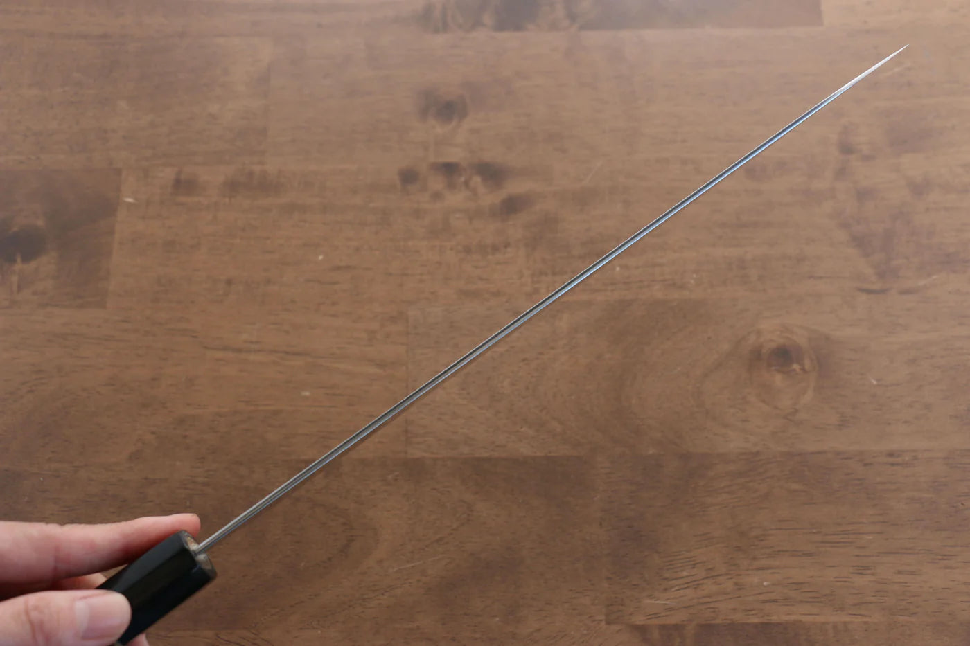 Seisuke Swedish Steel-stn (เหล็กสวีเดน stn) มีดเลาะเอ็น Sujihiki มีดทำครัวญี่ปุ่น 240mm ด้ามไม้เกาลัดเผา