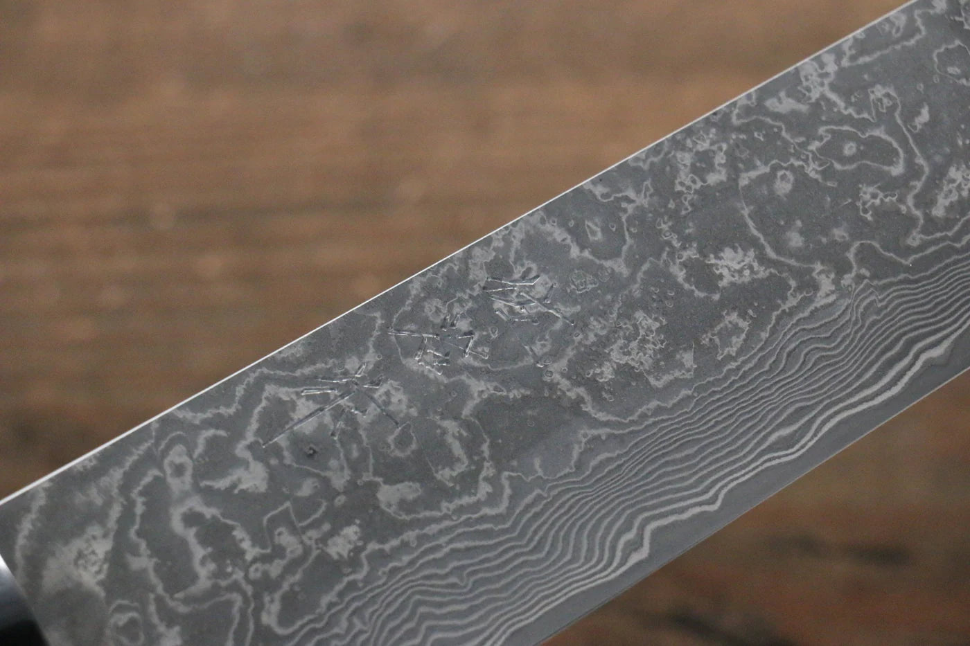 Takeshi Saji R2/SG2 ดามัสกัสดำ มีดเลาะเอ็น Sujihiki มีดทำครัวญี่ปุ่น 270mm ด้ามต้นไอรอนวููด