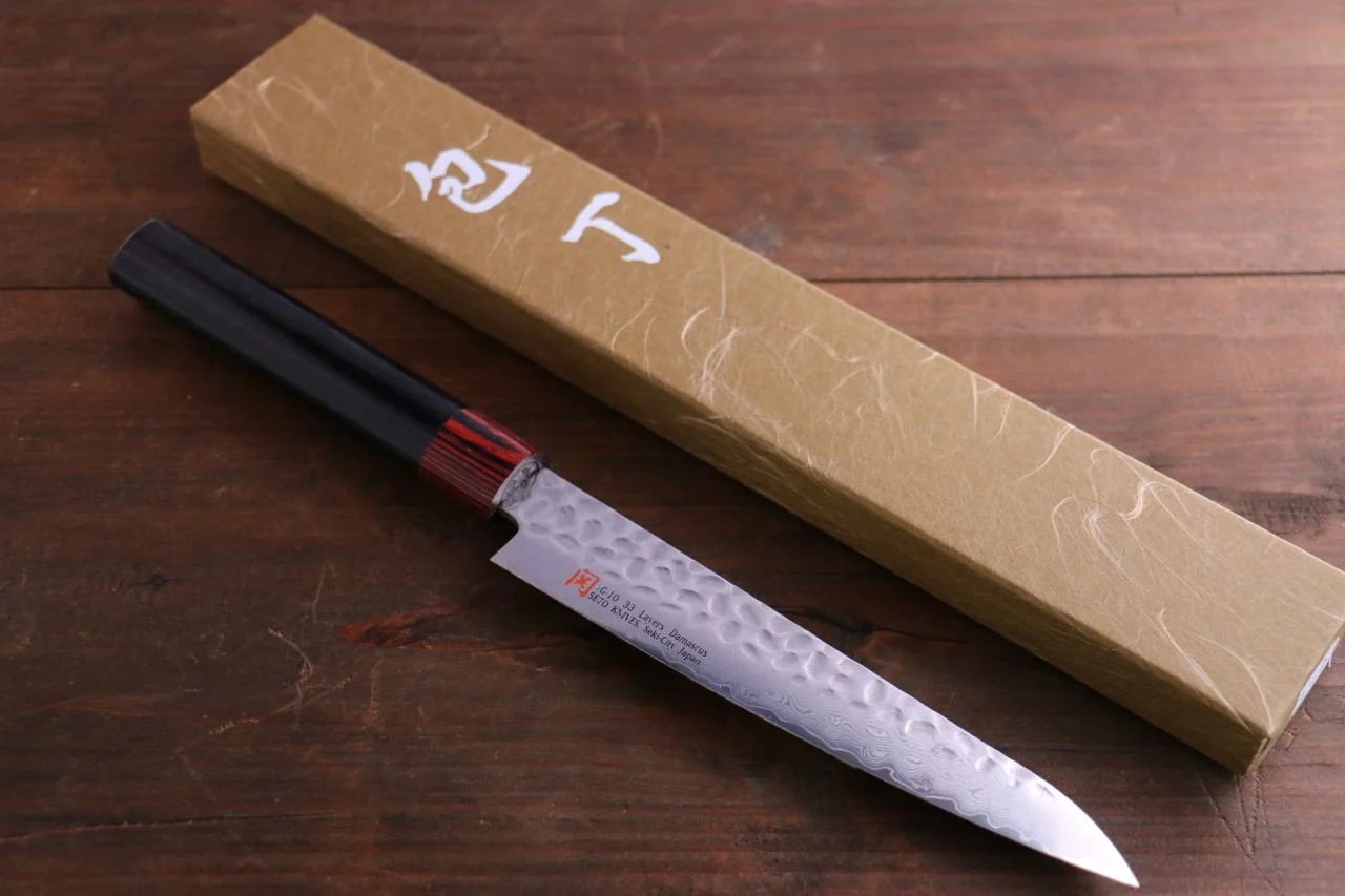 Iseya VG10 ดามัสกัส มีดขนาดเล็ก Petty มีดทำครัวญี่ปุ่น 150mm