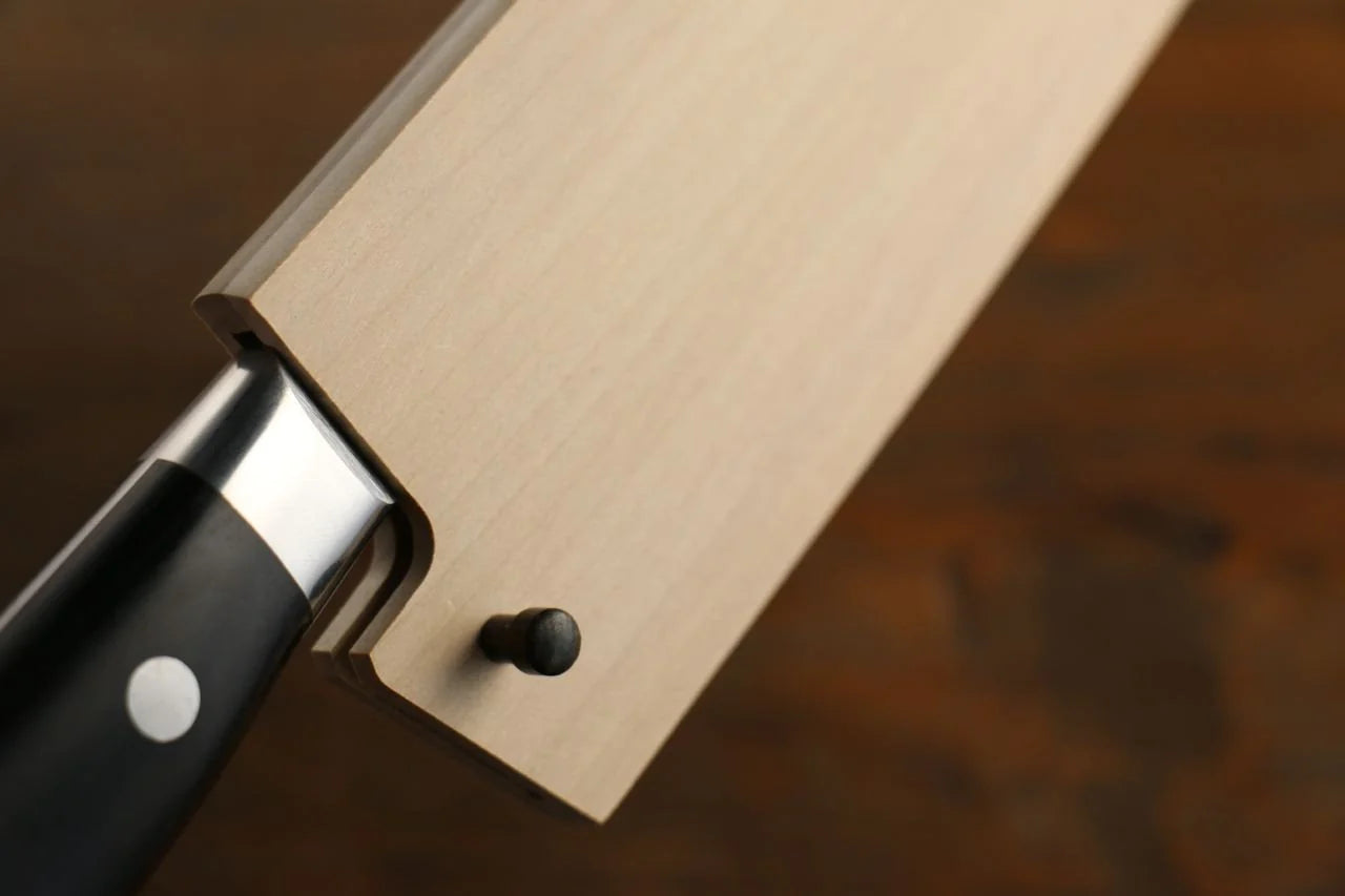ไม้เเมกโนเลีย ฝัก (ปลอก) มีด มีด Santoku ไม้อัด 180mm