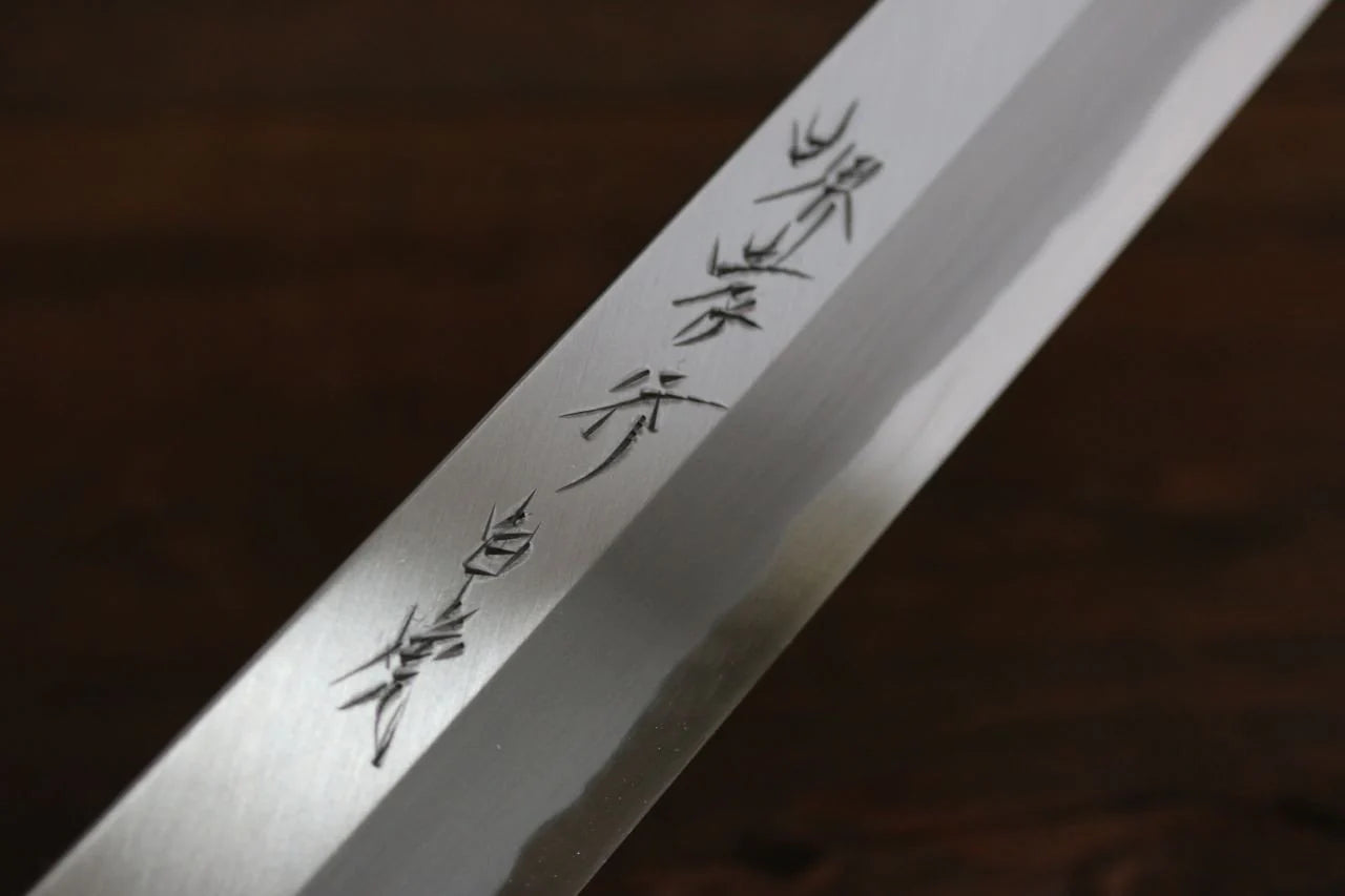 Sakai Takayuki Byakko White Steel (เหล็กกล้าขาว) No.1 มีด Kiritsuke Yanagiba มีดทำครัวญี่ปุ่น 300mm ด้ามไม้มะเกลือ มีฝัก (ปลอก) มีด