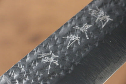 Yu Kurosaki Senko R2/SG2 ลายค้อนตี มีด Santoku มีดทำครัวญี่ปุ่น 165mm ด้ามไม้พะยูง