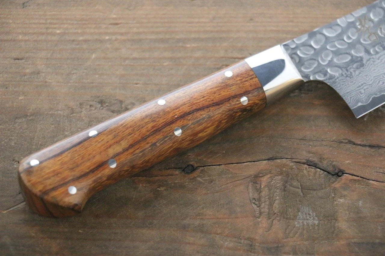 Sakai Takayuki VG10 33 ชั้น ดามัสกัส มีดกิวโตะ Gyuto มีดทำครัวญี่ปุ่น 180mm ด้ามต้นไอรอนวูดทะเลทราย