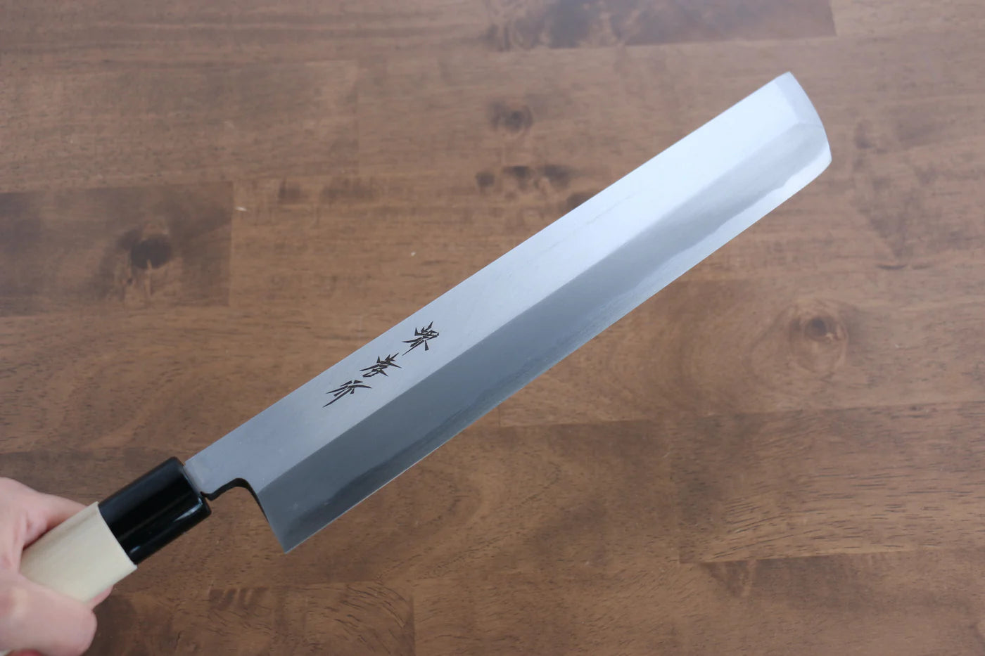 Sakai Takayuki Kasumitogi White Steel (เหล็กกล้าขาว) มีด Hamokiri มีดทำครัวญี่ปุ่น 300mm ด้ามต้นเเมกโนเลีย