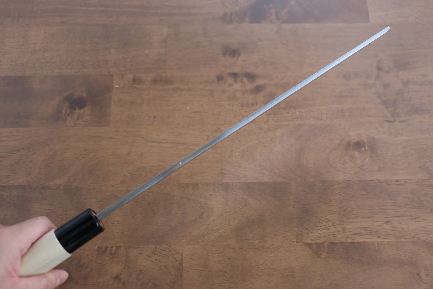Sakai Takayuki Kasumitogi White Steel (เหล็กกล้าขาว) มีด Hamokiri มีดทำครัวญี่ปุ่น 300mm ด้ามต้นเเมกโนเลีย