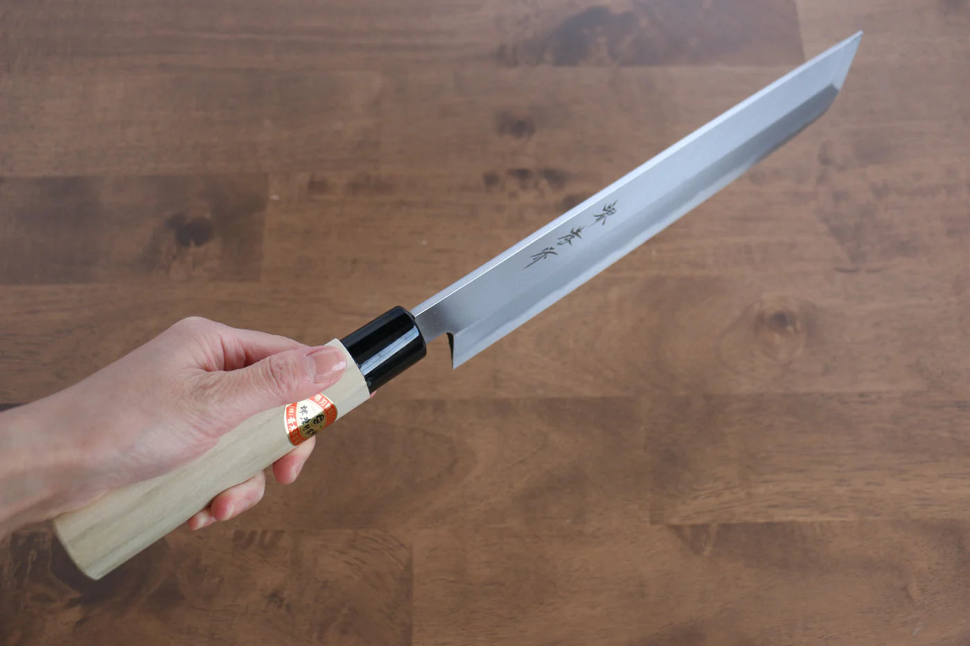 Sakai Takayuki Kasumitogi White Steel (เหล็กกล้าขาว) มีด Hamokiri มีดทำครัวญี่ปุ่น 270mm ด้ามต้นเเมกโนเลีย