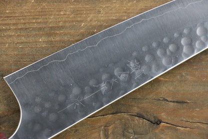 Yoshimi Kato Silver Steel No.3 (เหล็กเงิน No.3) ลายค้อนตี มีดสำหรับการใช้งานได้ทั่วไป Bunka มีดทำครัวญี่ปุ่น 165mm ด้ามฮอนดูรัสแดง