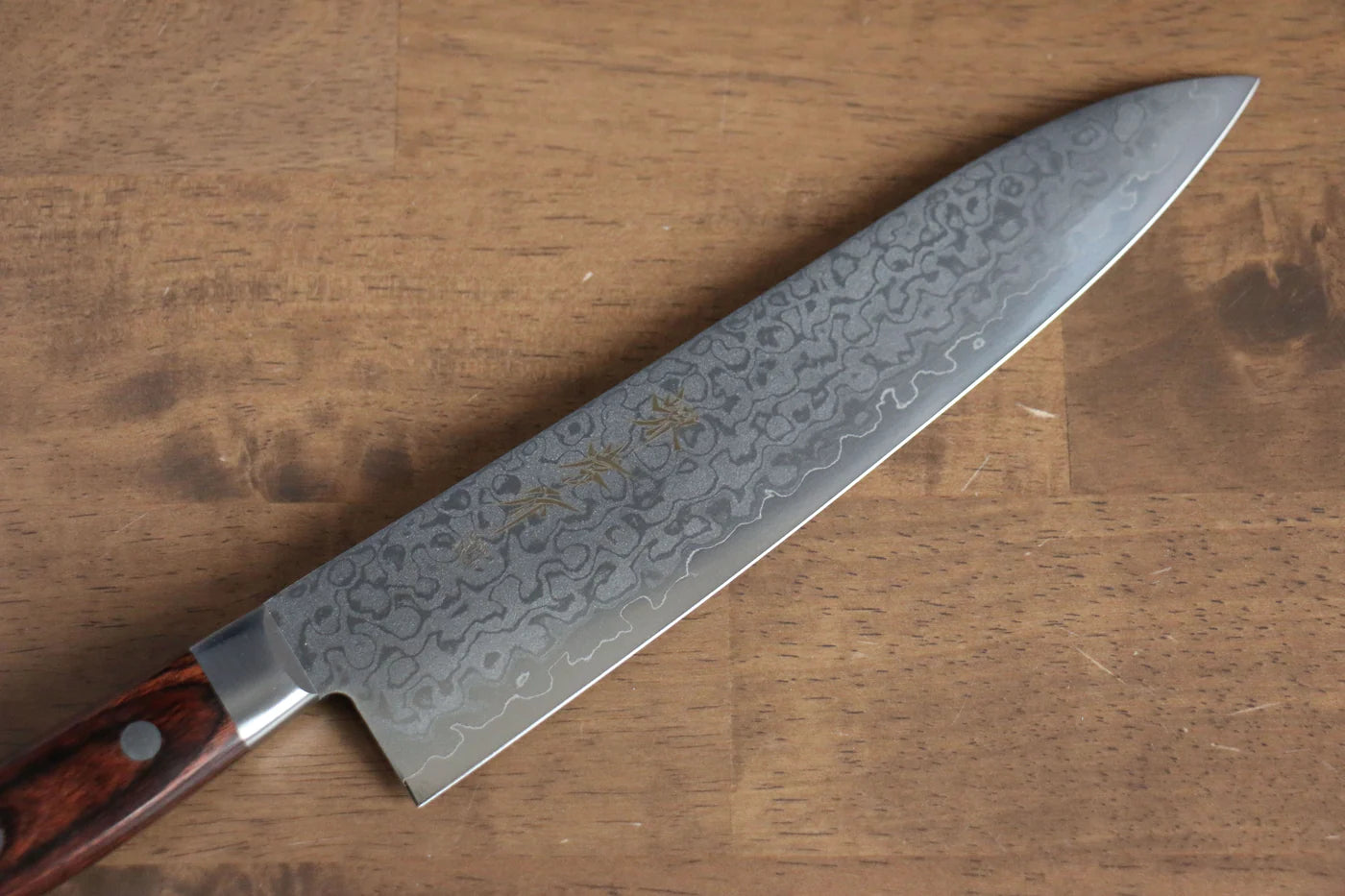 Sakai Takayuki VG10 ดามัสกัส 17 ชั้น ขัดขึ้นเงากระจก มีดกิวโตะ Gyuto มีดทำครัวญี่ปุ่น 210mm