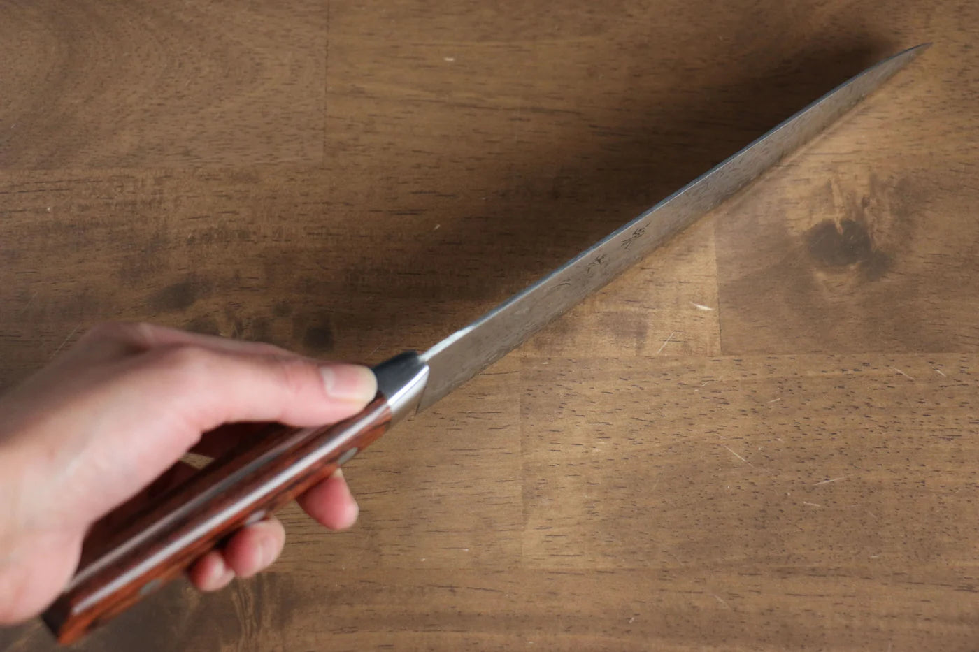 Sakai Takayuki VG10 ดามัสกัส 17 ชั้น ขัดขึ้นเงากระจก มีดกิวโตะ Gyuto มีดทำครัวญี่ปุ่น 210mm