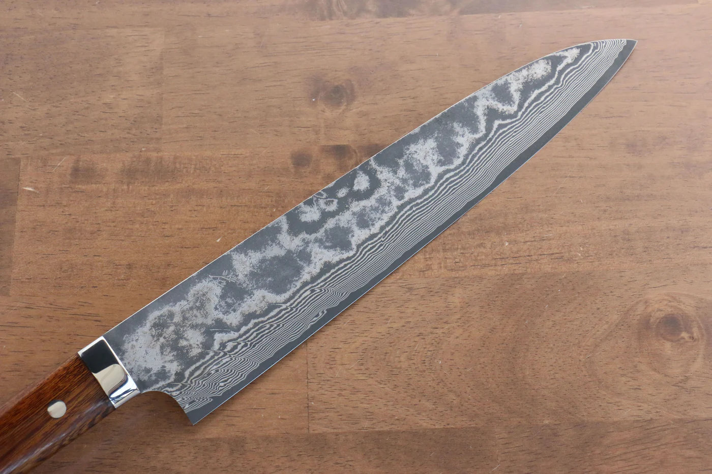 Takeshi Saji R2/SG2 ดามัสกัสดำ มีดกิวโตะ Gyuto มีดทำครัวญี่ปุ่น 270mm ด้ามต้นไอรอนวููด