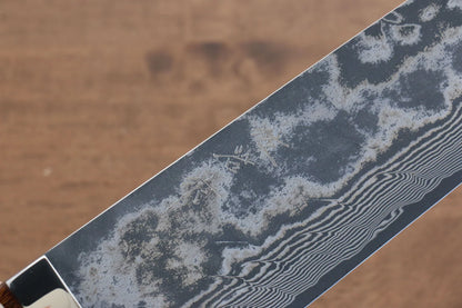 Takeshi Saji R2/SG2 ดามัสกัสดำ มีดกิวโตะ Gyuto มีดทำครัวญี่ปุ่น 270mm ด้ามต้นไอรอนวููด