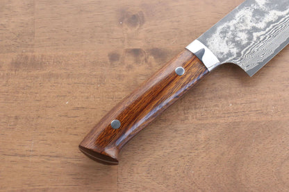 Takeshi Saji R2/SG2 ดามัสกัสดำ มีดกิวโตะ Gyuto มีดทำครัวญี่ปุ่น 270mm ด้ามต้นไอรอนวููด
