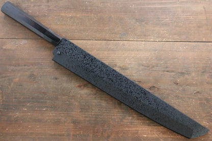 Sakai Takayuki Genbu Blue Steel (บลูสตีล) No.2 ขัดขึ้นเงากระจก มีด Sakimaru Yanagiba มีดทำครัวญี่ปุ่น 300mm ไม้มะเกลือด้าม