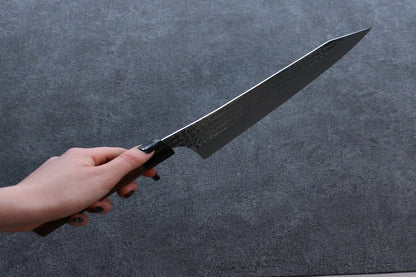 Yu Kurosaki Senko Ei R2/SG2 ลายค้อนตี มีดกิวโตะ Gyuto มีดทำครัวญี่ปุ่น 240mm ด้ามไม้โรสวู๊ด