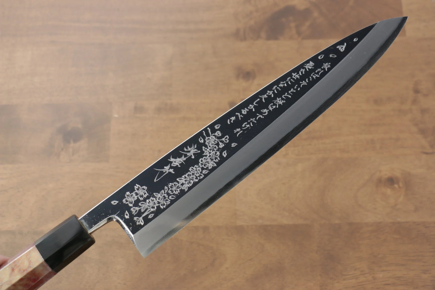 Sakai Takayuki Rinka Silver Steel No.3 (เหล็กเงิน No.3) ขัดขึ้นเงากระจก มีด Mioroshi Deba มีดทำครัวญี่ปุ่น 270mm เคลือบด้าม มีฝัก (ปลอก) มีด