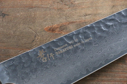 Sakai Takayuki VG10 ดามัสกัส 33 ชั้น มีด Kengata Santoku มีดทำครัวญี่ปุ่น 160mm ด้ามต้นเซลโคว่าญี่ปุ่น (Japanese Elm)