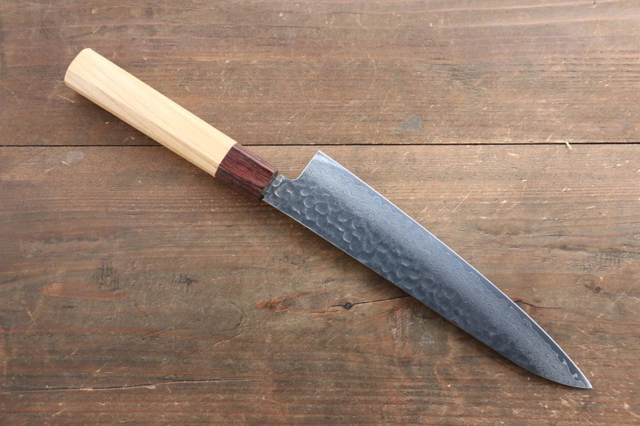 Sakai Takayuki VG10 ดามัสกัส 33 ชั้น มีดกิวโตะ Gyuto มีดทำครัวญี่ปุ่น 210mm ต้นเซลโคว่าญี่ปุ่น (Japanese Elm)ด้าม