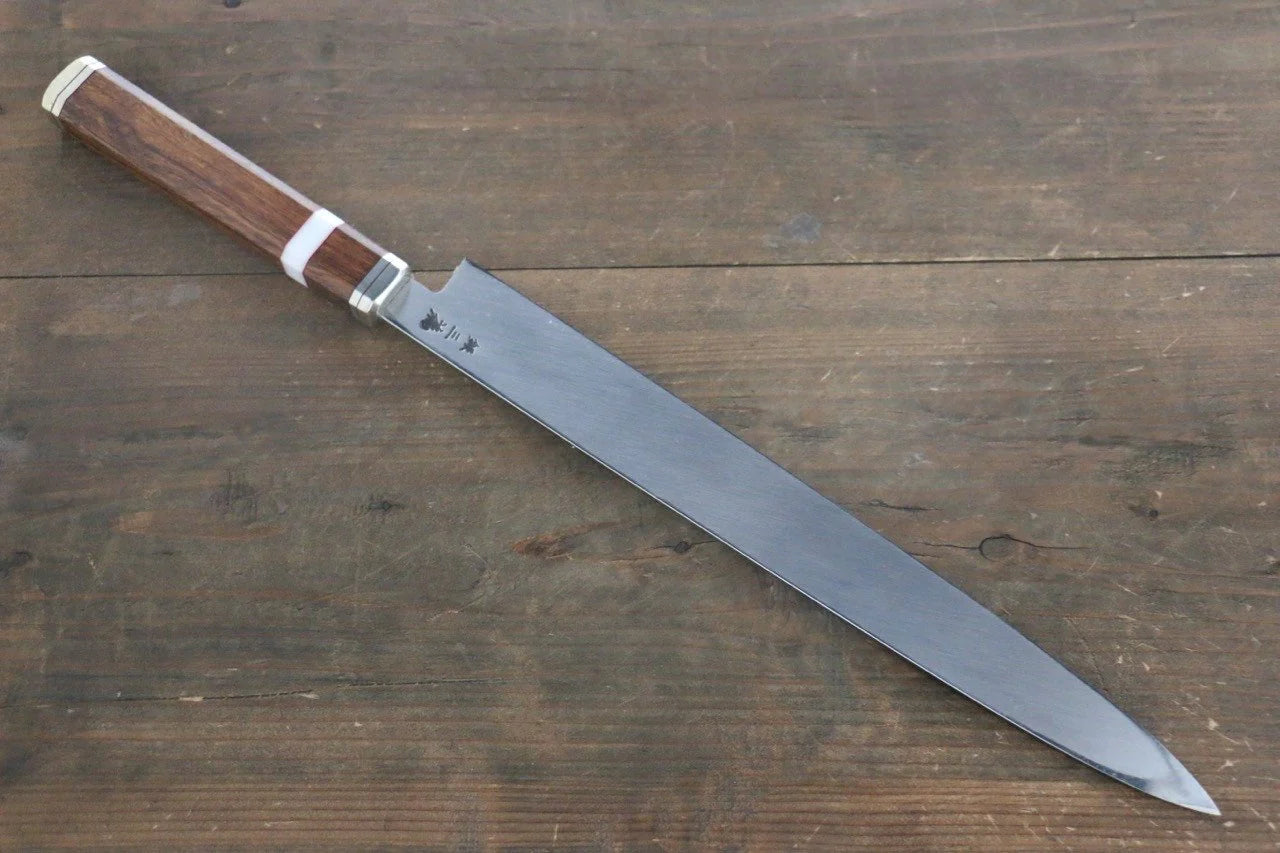Sakai Takayuki Silver Steel No.3 (เหล็กเงิน No.3) มีด Yanagiba มีดทำครัวญี่ปุ่น ด้ามต้นไอรอนวูดทะเลทราย