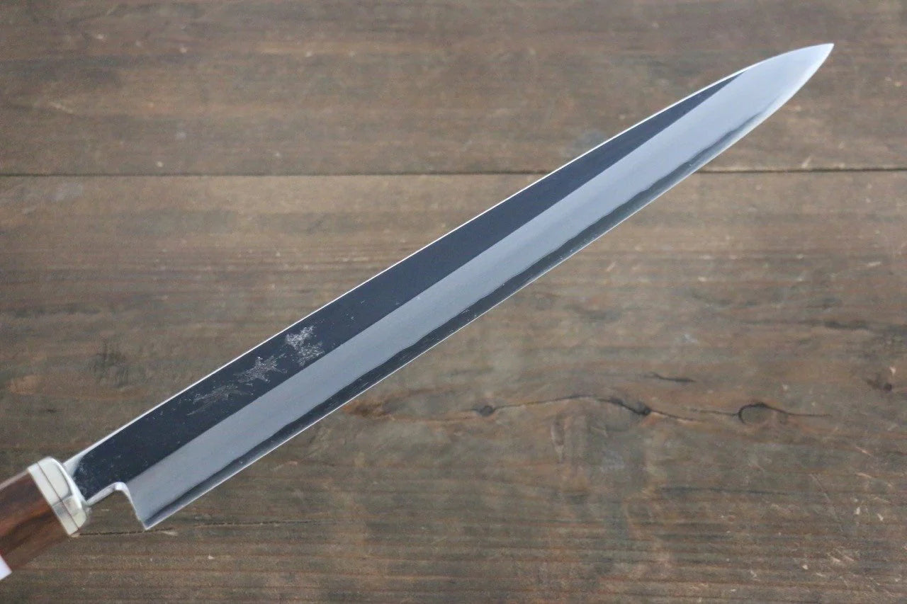 Sakai Takayuki Silver Steel No.3 (เหล็กเงิน No.3) มีด Yanagiba มีดทำครัวญี่ปุ่น ด้ามต้นไอรอนวูดทะเลทราย