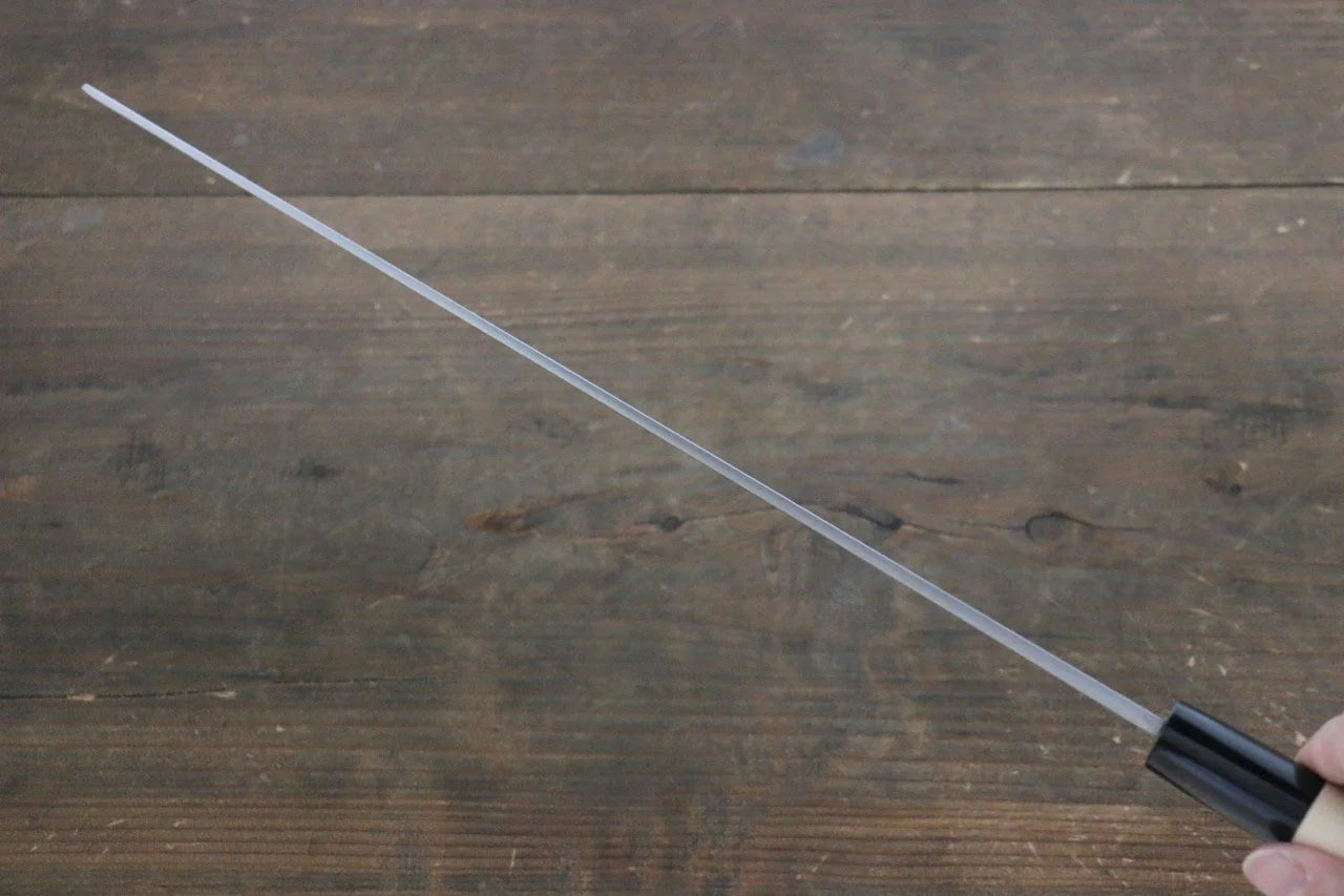Sakai Takayuki [Left Handed] Kasumitogi White Steel (เหล็กกล้าขาว) มีดหั่นปลาหมึกทาโกะ มีดทำครัวญี่ปุ่น ด้ามต้นเเมกโนเลีย
