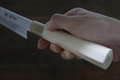 Sakai Takayuki [Left Handed] Kasumitogi White Steel (เหล็กกล้าขาว) มีด Fuguhiki มีดทำครัวญี่ปุ่น