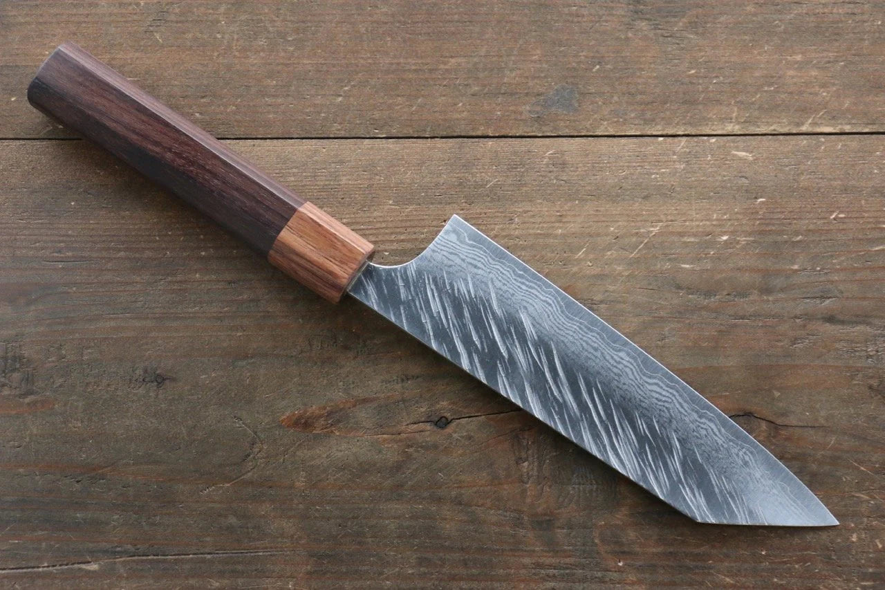 Yu Kurosaki Fujin VG10 ลายค้อนตี มีดสำหรับการใช้งานได้ทั่วไป Bunka มีดทำครัวญี่ปุ่น 165mm