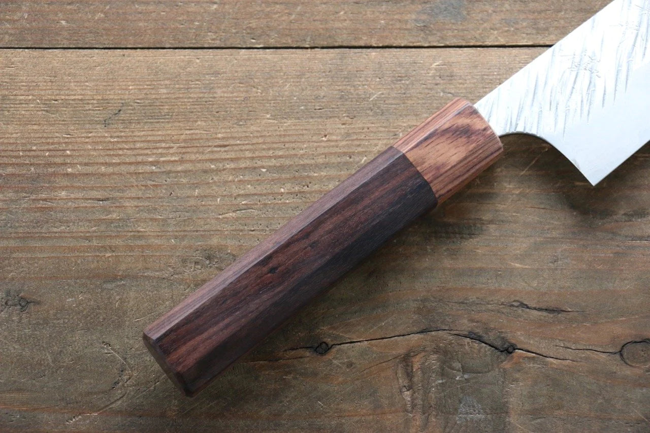 Yu Kurosaki Fujin VG10 ลายค้อนตี มีดสำหรับการใช้งานได้ทั่วไป Bunka มีดทำครัวญี่ปุ่น 165mm