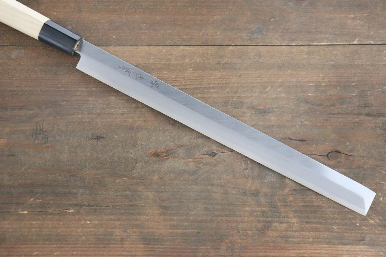 Sakai Takayuki Kasumitogi White Steel (เหล็กกล้าขาว) มีดหั่นปลาหมึกทาโกะ มีดทำครัวญี่ปุ่น