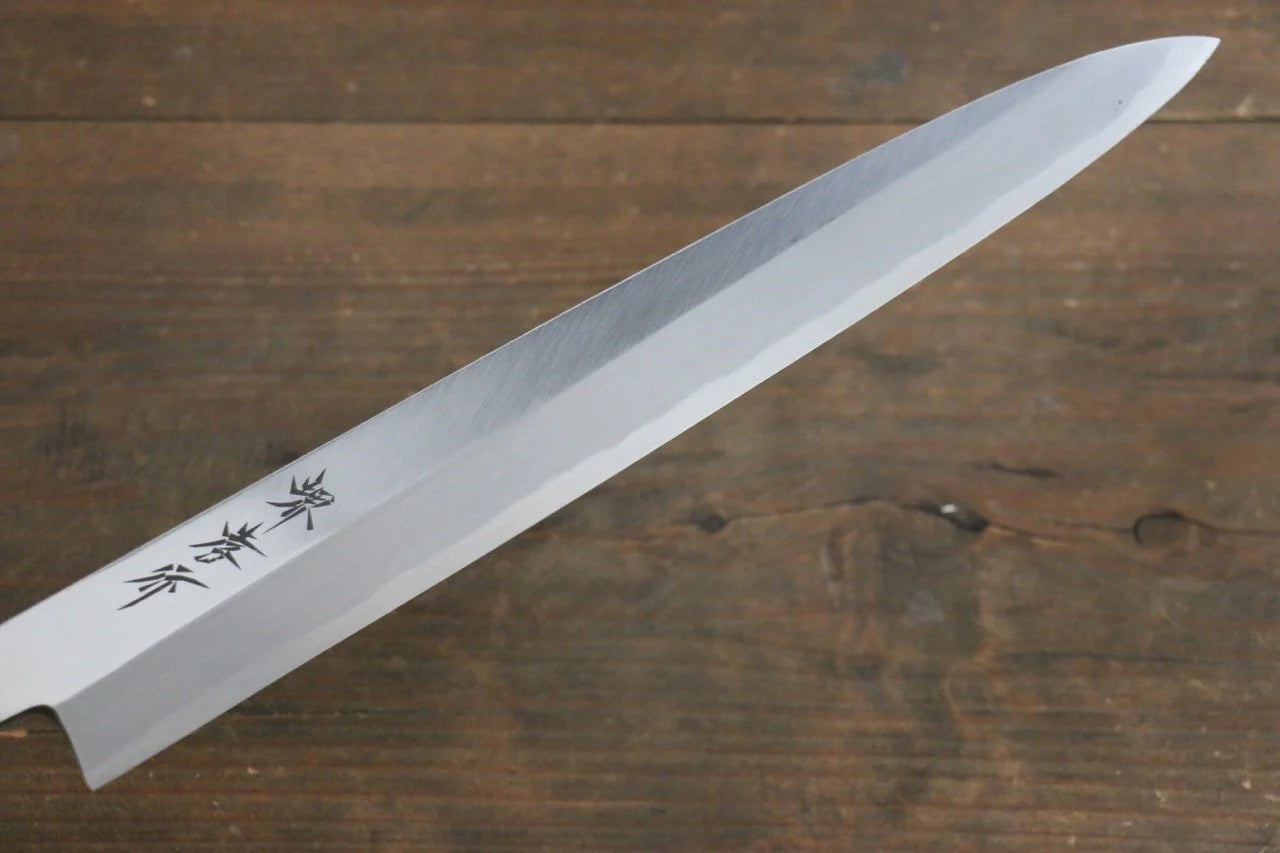 Sakai Takayuki Kasumitogi White Steel (เหล็กกล้าขาว) มีด Yanagiba มีดทำครัวญี่ปุ่น ด้ามต้นเเมกโนเลีย