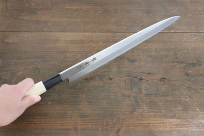 Sakai Takayuki Kasumitogi White Steel (เหล็กกล้าขาว) มีด Yanagiba มีดทำครัวญี่ปุ่น ด้ามต้นเเมกโนเลีย